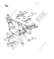 FRAME PARTS (COUVERTURE) for Kawasaki GT550 1991