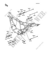 FRAME PARTS (COUVERTURE) for Kawasaki GT750 1992