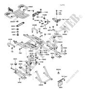 TRUNK BRACKET ACCESSORY for Kawasaki VOYAGER XII 1990