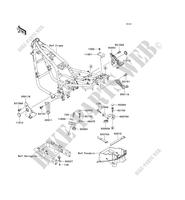 FRAME PARTS (COUVERTURE) for Kawasaki ZR-7S 2001