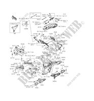 FRAME PARTS (COUVERTURE) for Kawasaki Z800 ABS 2015