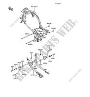 FRAME PARTS (COUVERTURE) for Kawasaki GPZ1000RX 1988