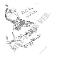 FRAME PARTS (COUVERTURE) for Kawasaki ZX-10 1989