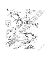 FRAME PARTS (COUVERTURE) for Kawasaki Z1000SX ABS 2014