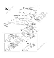 SIDE COVERS   CHAIN COVER for Kawasaki ZZR1100 1994
