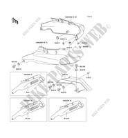 SIDE COVERS   CHAIN COVER for Kawasaki ZZR1100 1995