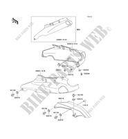 SIDE COVERS   CHAIN COVER for Kawasaki ZZR1100 1997