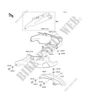 SIDE COVERS   CHAIN COVER for Kawasaki ZZR1100 1998