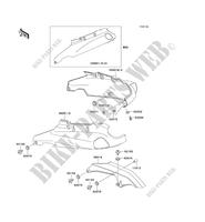 SIDE COVERS   CHAIN COVER for Kawasaki ZZR1100 1998