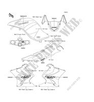 DECALS(SILVER) for Kawasaki ZZR1200 2003