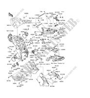 FRAME PARTS (COUVERTURE) for Kawasaki ZZR1400 ABS 2006