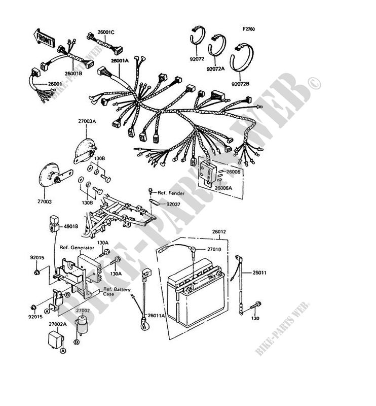 CHASSIS ELECTRICAL EQUIPMENT for Kawasaki Z400FII 1994
