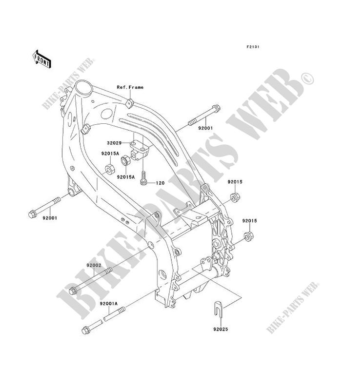 FRAME PARTS (COUVERTURE) for Kawasaki ZXR400 1995