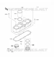 CYLINDER   PISTON  for Kawasaki ZZR600 2004