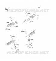 FOOTREST for Kawasaki ZZR600 2004