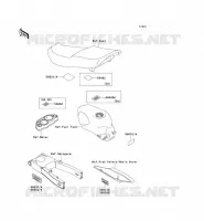LABELS for Kawasaki ZZR600 2004