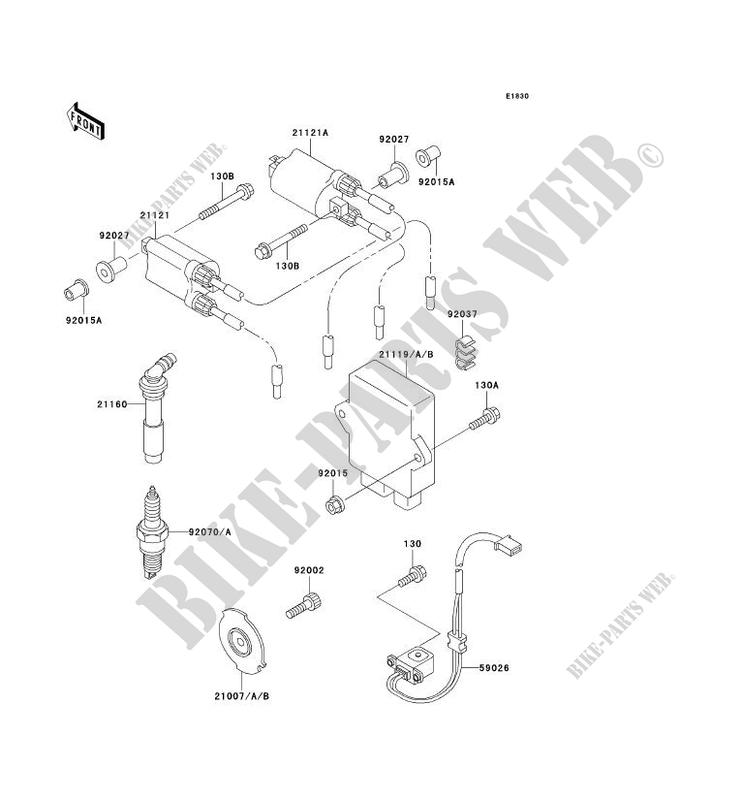 IGNITION SYSTEM for Kawasaki ZZR600 1995