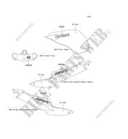 DECALS(SILVER) for Kawasaki ZZR600 2006