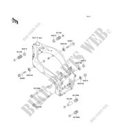 FRAME PARTS (COUVERTURE) for Kawasaki ZXR750 1995
