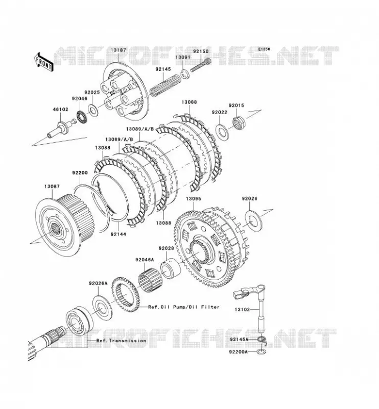 CLUTCH Kawasaki MOTOS 900 2002 NINJA ZX-9R  ZX900-F1