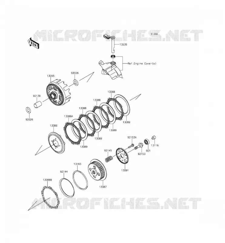CLUTCH Kawasaki TOUT-TERRAIN 140 2012 KLX140  KLX140ACF