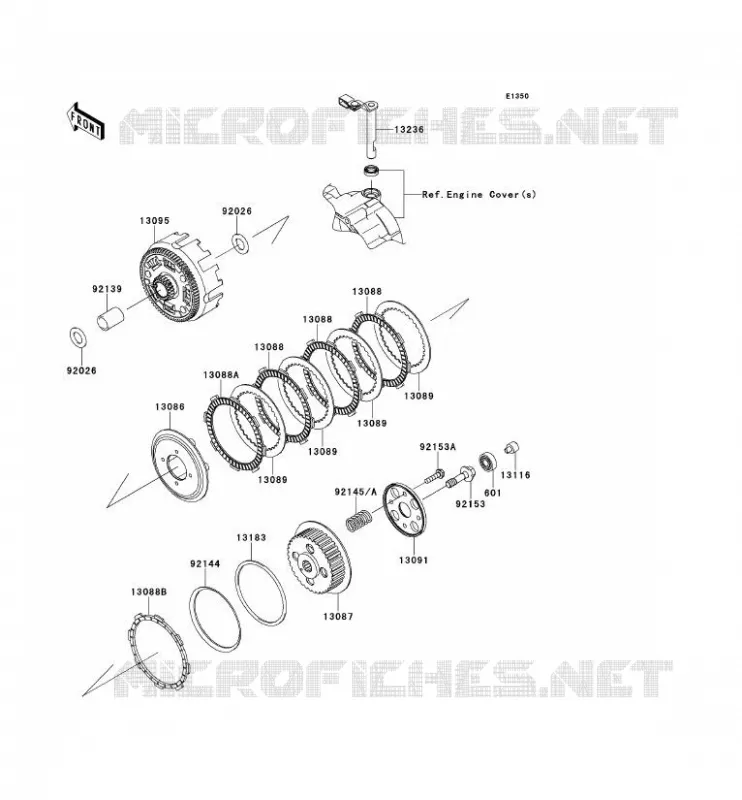 CLUTCH Kawasaki TOUT-TERRAIN 140 2010 KLX140L  KLX140BAF