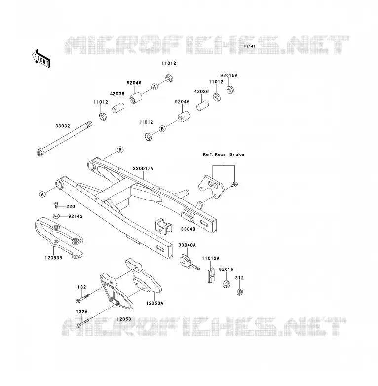 SWINGARM Kawasaki TOUT-TERRAIN 80 1994 KX80  KX80-S4