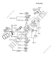 PISTON/CRANKSHAFT for Kawasaki FB MOTORS FB460V