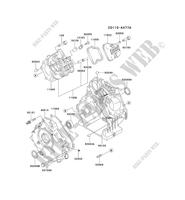 CYLINDER HEAD/CRANKCASE for Kawasaki FE MOTORS FE290D