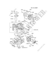 CYLINDER HEAD/CRANKCASE for Kawasaki FH MOTORS FH531V