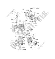 CYLINDER HEAD/CRANKCASE for Kawasaki FH MOTORS FH580V