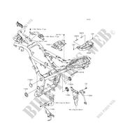 FRAME PARTS (COUVERTURE) for Kawasaki Z300 ABS 2016