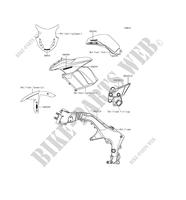 DECALS(Gray)(Blue) for Kawasaki Z1000SX ABS 2016