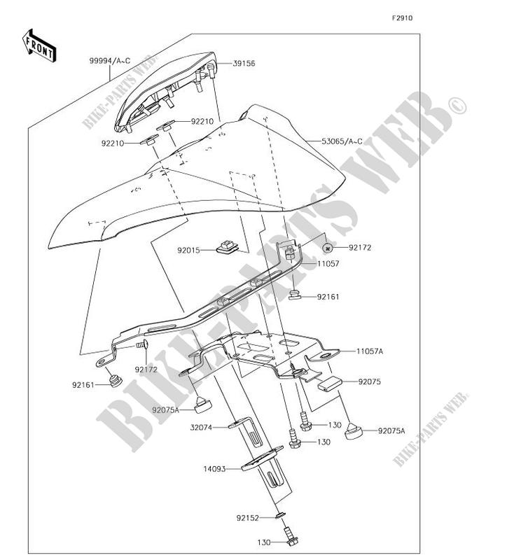 ACCESSORY (COUVRE SELLE) for Kawasaki Z900 2018