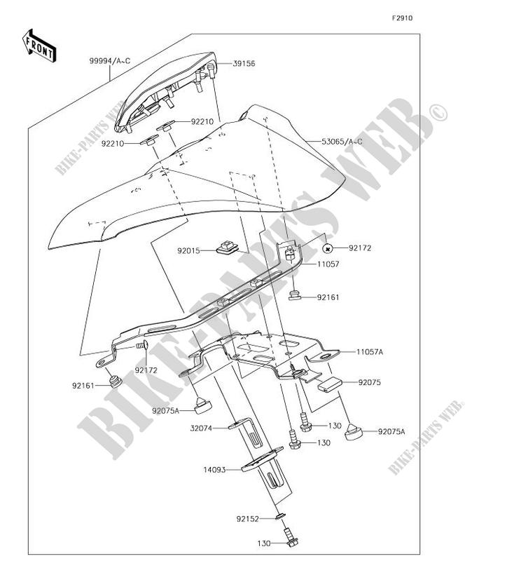 ACCESSORY (COUVRE SELLE) for Kawasaki Z900 2018