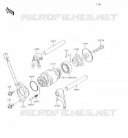 GEAR CHANGE DRUM   SHIFT FORKS for Kawasaki KLX110L 2018