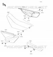 SIDE COVERS   CHAIN COVER for Kawasaki KLX110L 2018