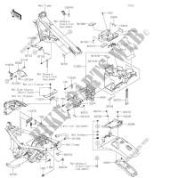 FRAME PARTS (COUVERTURE) for Kawasaki W800 STREET 2020
