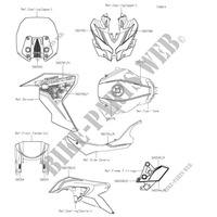 DECALS(Black/Gray) for Kawasaki VERSYS 1000 S 2021