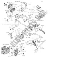 FRAME PARTS (COUVERTURE) for Kawasaki Z H2 2021