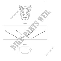 ACCESSORY(Tank Pads and Meter Film) for Kawasaki Z900 2021