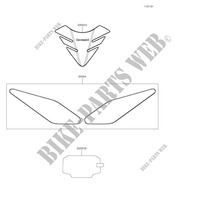 ACCESSORY(Tank Pads and Meter Film) for Kawasaki Z650 2022