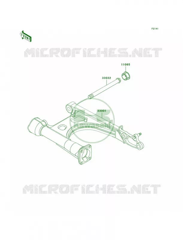 Swingarm Kawasaki MOTOS 1500 2006 Vulcan 1500 Classic  VN1500T6F