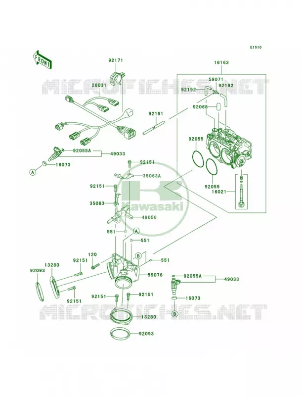 Throttle Kawasaki MOTOS 2000 2006 Vulcan 2000  VN2000A6F