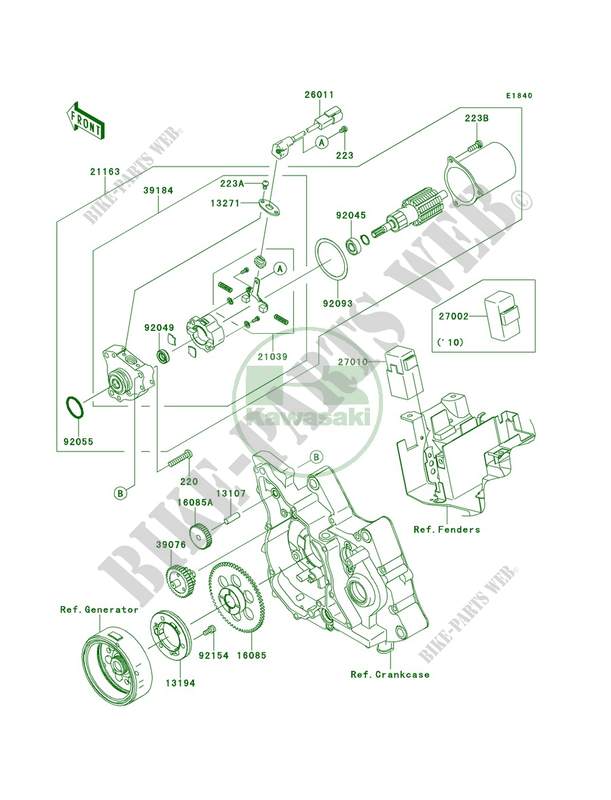 Starter Motor for Kawasaki KLX110 2014