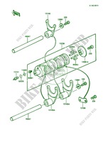 Gear Change DrumShift Forks for Kawasaki LTD 1988