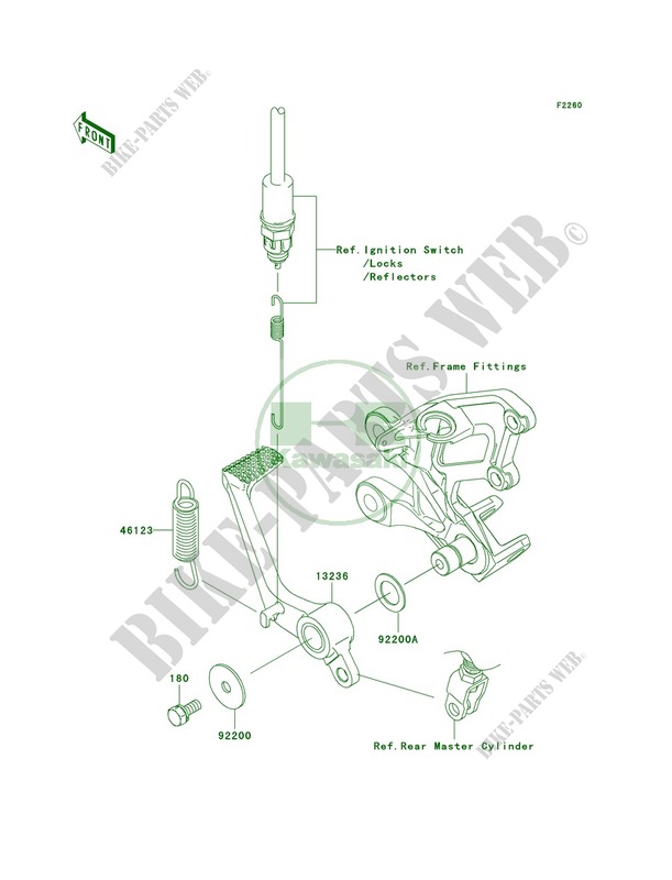 Brake PedalTorque Link for Kawasaki Ninja ZX-14 2006