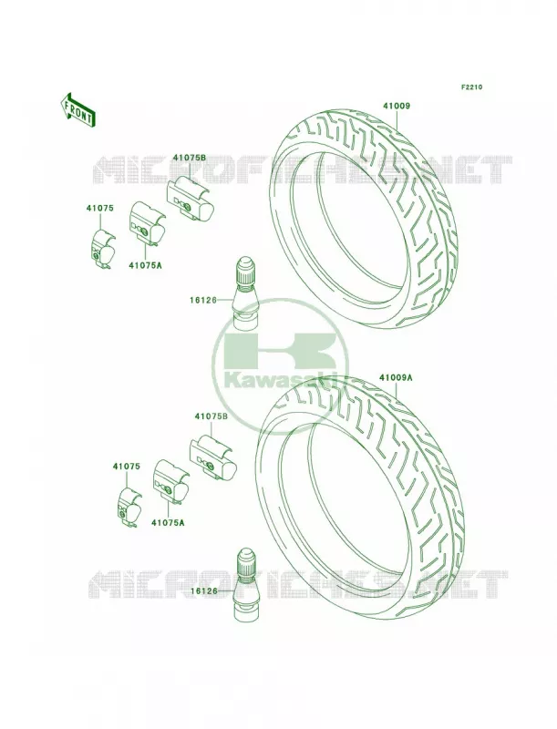 Tires Kawasaki MOTOS 750 1998 Ninja ZX-7R  ZX750-P3