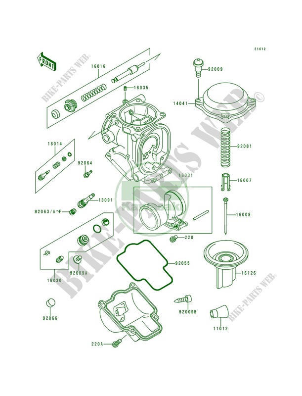 Carburetor Parts for Kawasaki Ninja ZX-6R 1995