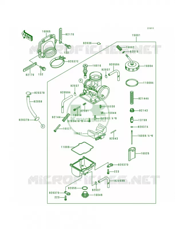 Carburetor Kawasaki MOTOS 200 1998 KDX200  KDX200-H4